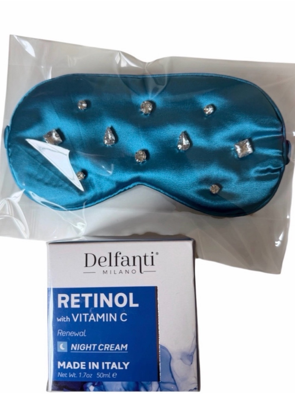 Delfanti Night Cream & Jeweled Sleep Mask